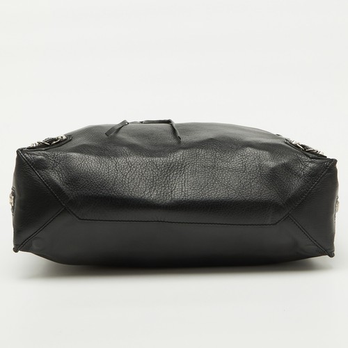 Balenciaga Papiertasche schwarz/olivgrün Leder A5 - Bild 6 von 9