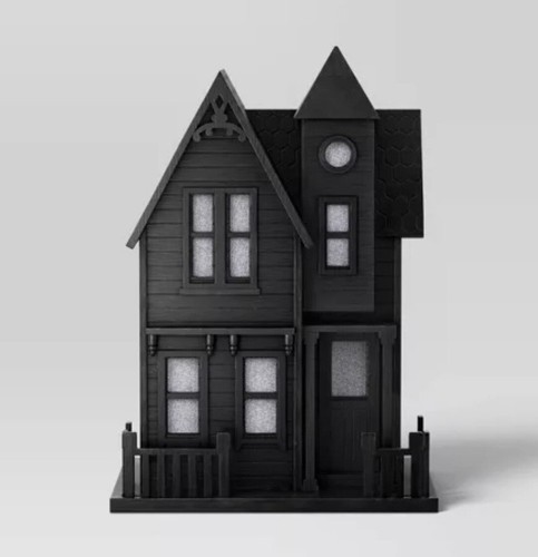 Große Spukhaus Figur schwarz - Leuchtschwelle Halloween - neue Zielscheibe - Bild 3 von 4