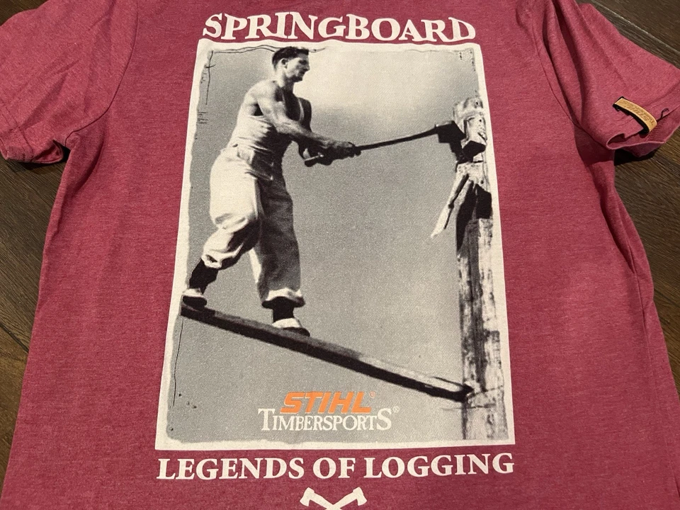 Camiseta Oficial Manga Corta STIHL Timbersports Series Roja Talla Para Hombre M Mediana Foto 2 de 4