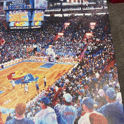Kansas Jayhawks Allen Fieldhouse Painting Canvas (Size: 40 x 30) - Picture 3 of 6