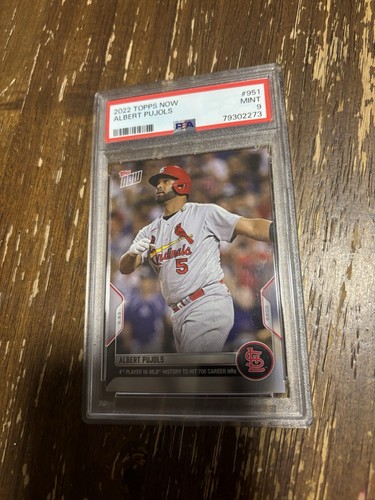 2022 Topps Now 951 Albert Pujols 700 Carrera HR PSA 9 Cardenales de San Luis Béisbol - Imagen 1 de 2