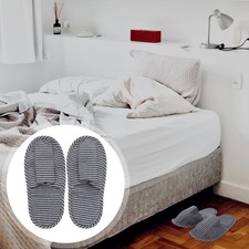 1 Pair Travel Slippers Portable Folding Slippers Indoor with Bag Travel Slippers