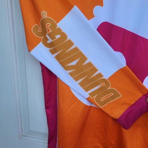 Dunkin Donuts DUNKINGS COSTUMES Size S/M Shirt ONLY Superbowl Colorful Halloween - Picture 7 of 11
