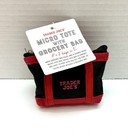 Trader Joe's Micro Tote Bag With Red Grocery Bag Limited Edition NWT