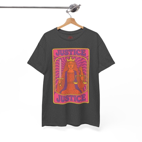 60s Psychedelic Tarot Justice Graphic Tee, Unisex Casual Wear, Statement T-Shirt - Picture 69 of 97