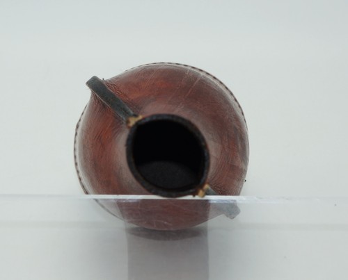 Vintage Billard Brown Leather Kelly / Pill Pool Tally Bottle 6.5" Tall Rustic - Picture 6 of 6