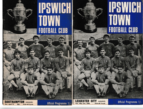 Ipswich Town 1968/69 Division 2 Selection of League Programmes from menu - Picture 1 of 3