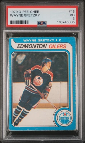 1979 O-PEE-CHEE #18 WAYNE GRETZKY ROOKIE RC PSA 3