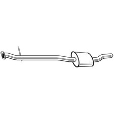 WALKER Mittelschalldämpfer Schalldämpfer für Nissan Qashqai +2 I J10 JJ10 23757