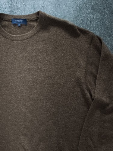 Suéter tejido cuello redondo Burberry London marrón para hombre talla XL - Imagen 2 de 6