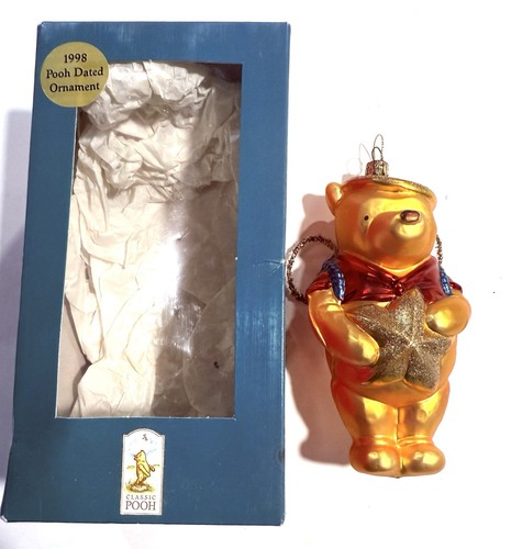 Vintage 1998 Disney MIDWEST 7" WINNIE POOH MUNDGEBLASENES GLAS WEIHNACHTSSCHMUCK - Bild 2 von 10