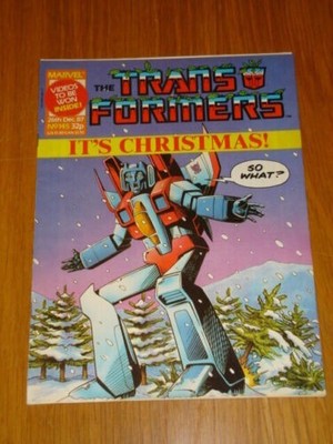 TRANSFORMERS BRITISH WEEKLY #145 CHRISTMAS MARVEL UK COMIC 1987