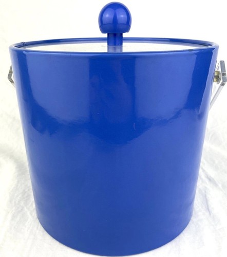 Vintage Retro Crate And Barrel Acrylic Ice Bucket Blueberry Summer Spring C&B - Picture 3 of 14