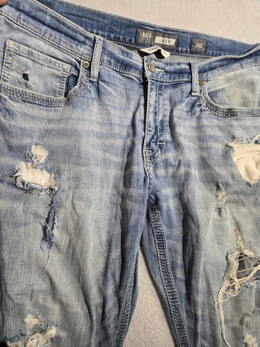 BKE Jake Straight Leg Jeans Herren 38 Distressed Blau Jeans Country Grunge Rodeo - Bild 3 von 12