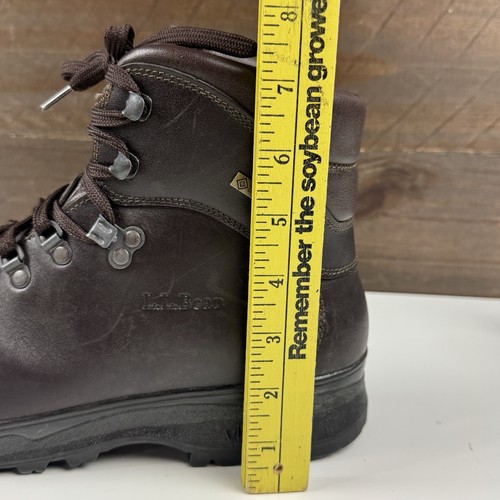 LL Bean 889 Cresta Gore Tex Vibram Brown Leather Hiking Boots Mens Sz 9 W - Picture 15 of 18