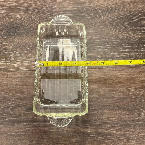 Anchor Hocking A560 Plato Relish Transparente Rectangular 2 Manijas de Ventilador 8 3/4" *CHIPADO* - Imagen 15 de 15