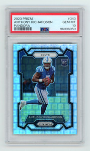 2023 Panini Prizm Anthony Richardson Pandora/400 Rookie RC #343 PSA 10