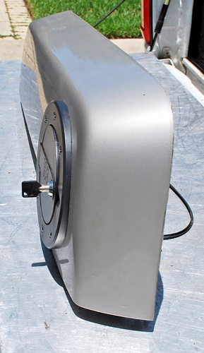 06-10 Hummer H3 gray REAR DRIVER LOWER Quarter Panel FLARE w/ lid & key OEM USED - Picture 4 of 9