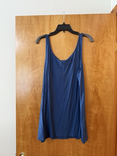 Camiseta sin mangas Eileen Fisher ligera viscosa cuello redondo nueva con etiquetas azul XL PRECIO DE VENTA SUGERIDO POR EL FABRICANTE $108 - Imagen 9 de 10