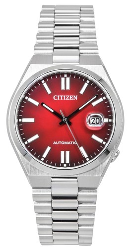 Citizen Tsuyosa Edelstahl Burgund Zifferblatt Automatik NJ0150-56W Herrenuhr - Bild 1 von 4