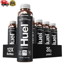Huel Black Edition High-Protein Chocolate Meal Drink 16.9 FlOz 12-Pack Free Ship