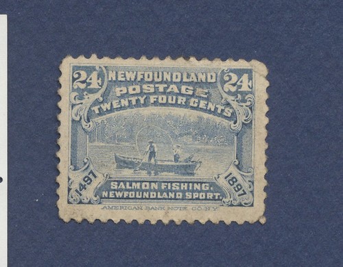 TERRANOVA - Scott 71 - incerniera pesante mai usata - 1897 - pesca 24 centesimi