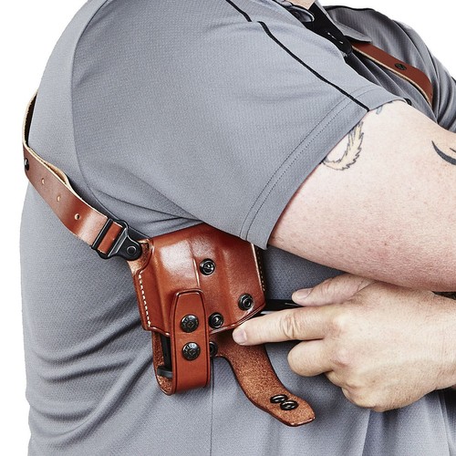 Galco Miami Classic Shoulder Holster System, Tan, 5in 1911-Style Pistols: MC212 - Picture 3 of 7