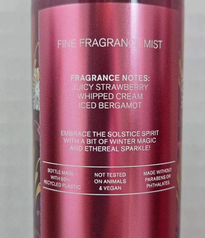Vaporizador de fragancia, loción corporal y jabón corporal Bath & Body Works Strawberry Snowflakes Foto 2 de 4