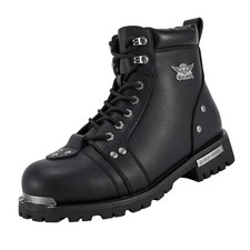 Dream Apparel Mens Motorcycle Boots for Riding Biker with Side Zipper, Waterp...