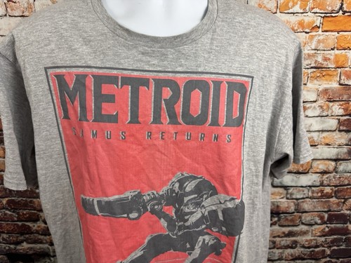 Metroid Samus Returns Aran Grafik Nintendo T-Shirt Ring Spun Fan Favorit XL - Bild 3 von 6