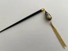 Hand made New Kanzashi Dangle Design Hair Stick Ornament With Tensha Beads