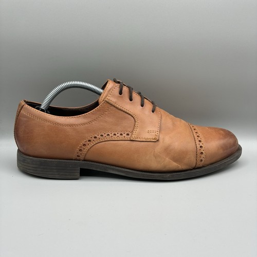 Cole Haan Cuero Dustin Cap Brogue II Hombre’s 10.5 M Marrón Oxfords C25806