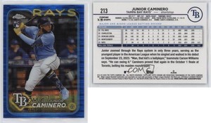 2024 Topps Chrome Blue Sonar Refractor /125 Junior Caminero #213 Rookie RC