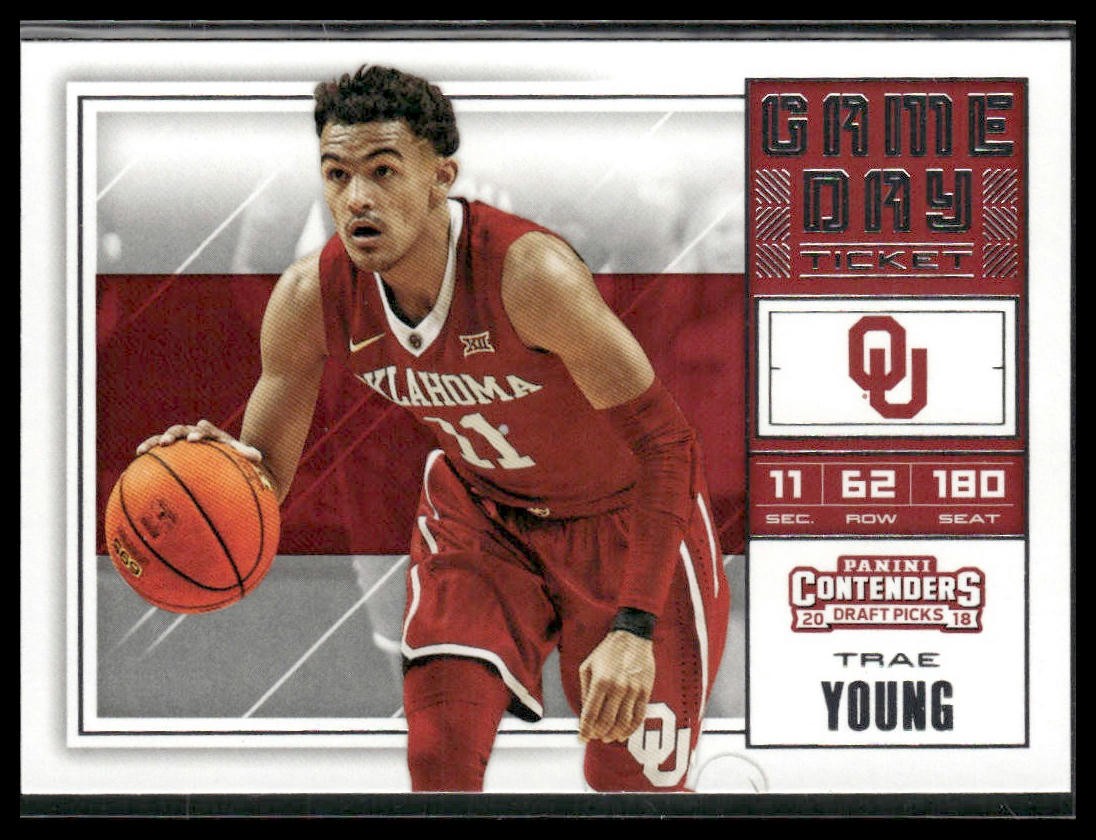 2018 Panini Contenders Draft Picks #6 Trae Young Game Day Ticket