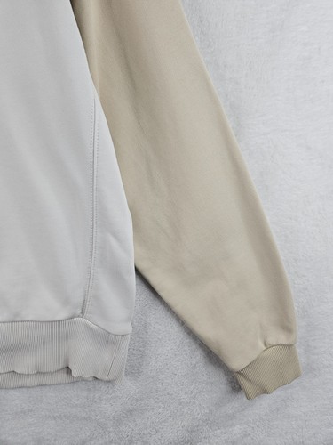 Lacoste Mens Beige White Big Croc Logo Crew Neck Sweatshirt Size 4 UK Medium M - Picture 9 of 14