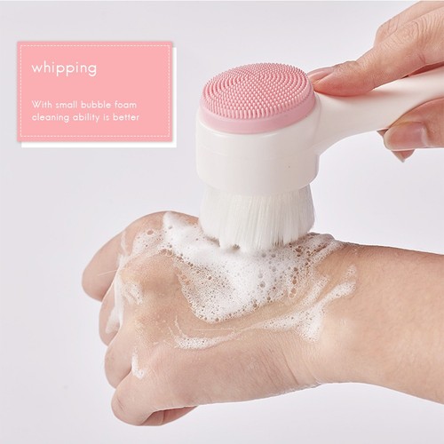 Ultra Soft Dual Action Facial Brush with Exfoliating & Massaging Sides