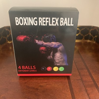 4 React Boxing Reflex Ball w/Adjustable Headband Punching Bag Training Equipment