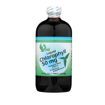 Chlorophyll 50 mg w/Peppermint Liquid 16 FL Oz By World Organics