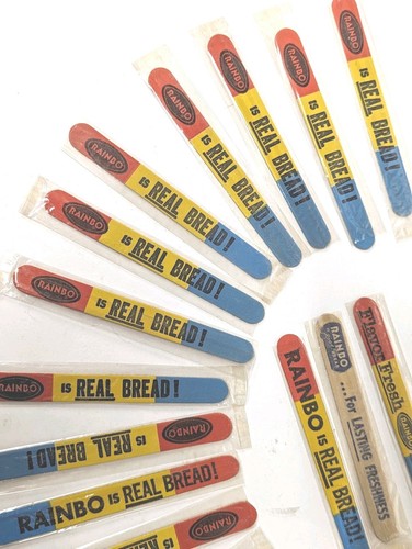 Vintage Lot Advertising Promo Rainbo is Real Bread Emory Board NOS Nail File Lot - Picture 4 of 4
