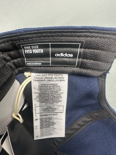 NWT Adidas Hat Cap Youth Navy Snapback 3 Golf Club - Picture 7 of 7