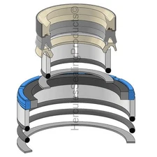 Seal Kit for Caterpillar Wheel Loaders 966M 972M 972M XE 471-0172 50x85mm