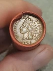 Terrific Au 1905 Indian Head &XF 1865 3 Cent Nickel Ends Of Lincoln Wheat Roll