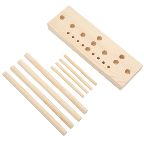 Bow Maker Ribbon Wooden Multi Size Adjustable with Wooden Board Sticks for Ma... - Picture 4 of 9