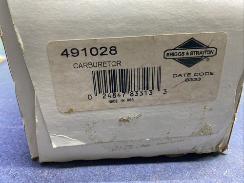 OEM BRIGGS & STRATTON 491028 CARBURETOR CARB FITS MURRAY SNAPPER - Picture 2 of 4