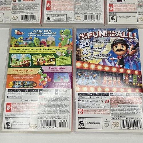 Nintendo Switch 4 Games Lot Yoshi's Crafted World Carnival Paw Patrol SpongeBob - Picture 6 of 9