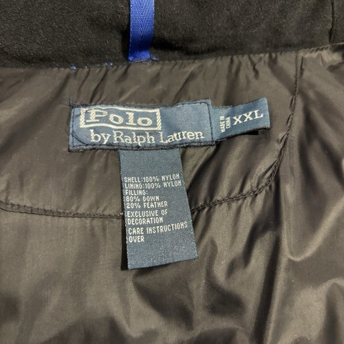 Vintage Polo Ralph Lauren USA Ski Daunen Puffer Jacke PRL67 Herren 2XL blau Kapuze - Bild 5 von 6