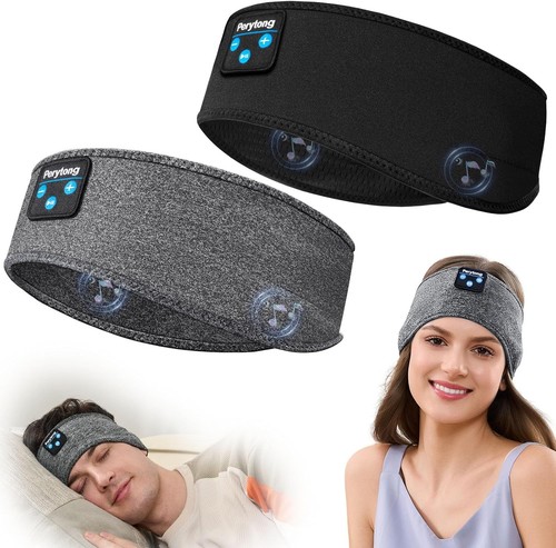 2 Pack Sleep Headphones, Sleeping Headphones | Bluetooth Headband Ultra-Thin
