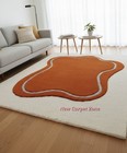 Color full  Solid Shape Modern Hand-Tufted 100% Wool Area Rug Living room Carpet