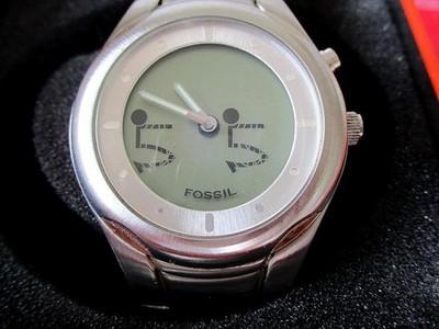 Fossil Jr-8195 Analog Pictogram Seconds Letter Men's Watch | eBay