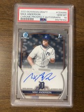 2023 Bowman Chrome Draft 1st Max Anderson Auto PSA 10